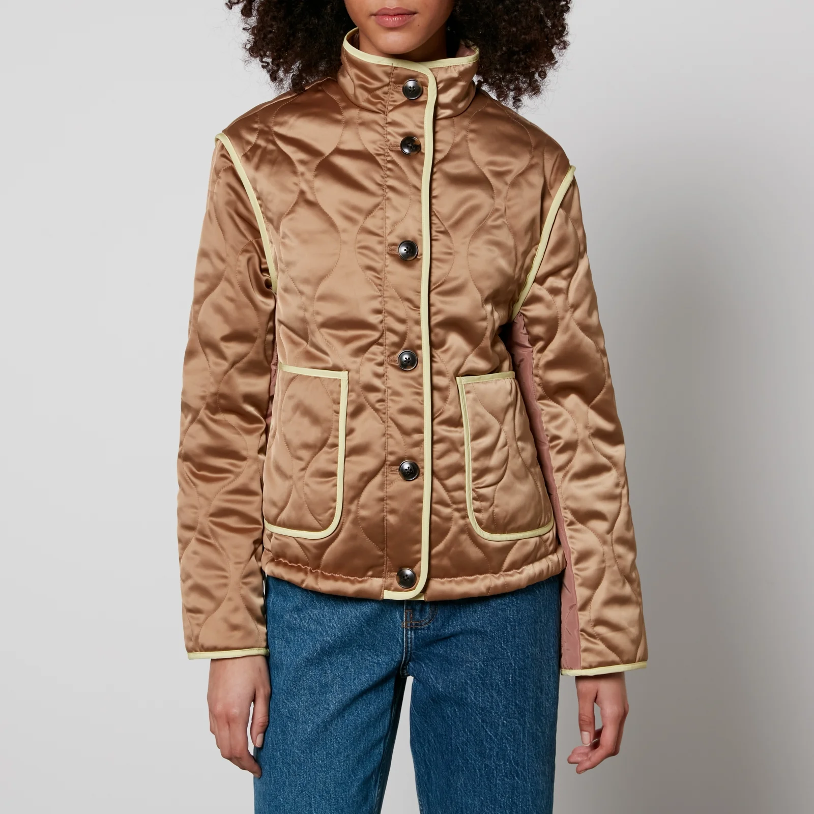 PS Paul Smith Quilted Satin Jacket - UK 8/IT 40 Image 1