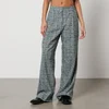 Stine Goya Jesabelle Distressed Houndstooth Trousers - Image 1