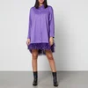 Marques Almeida Feather-Trimmed Cotton Shirt Dress - Image 1