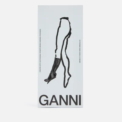 Ganni Butterfly Logo-Jacquard Socks