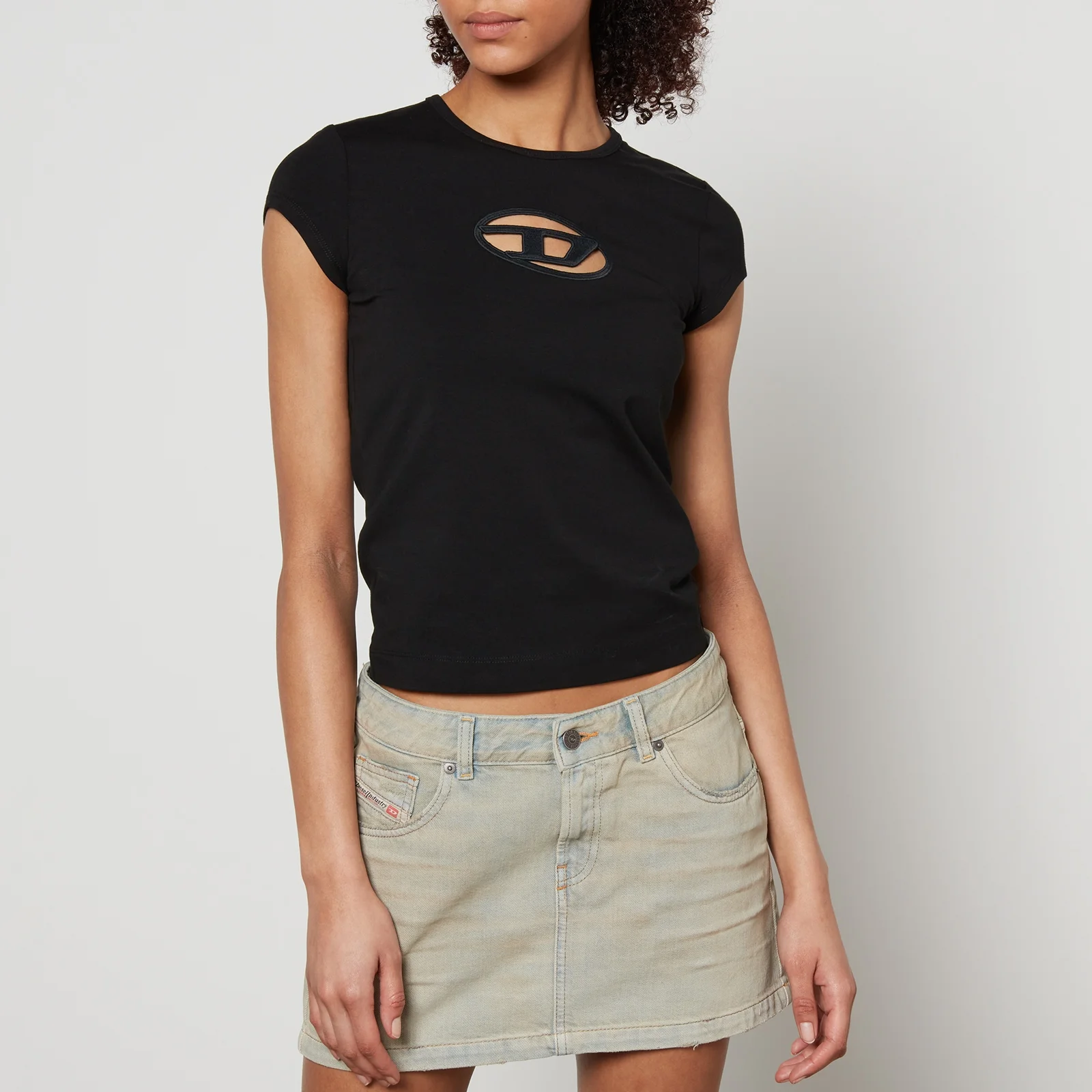 Diesel T-Angie Stretch-Cotton T-Shirt Image 1
