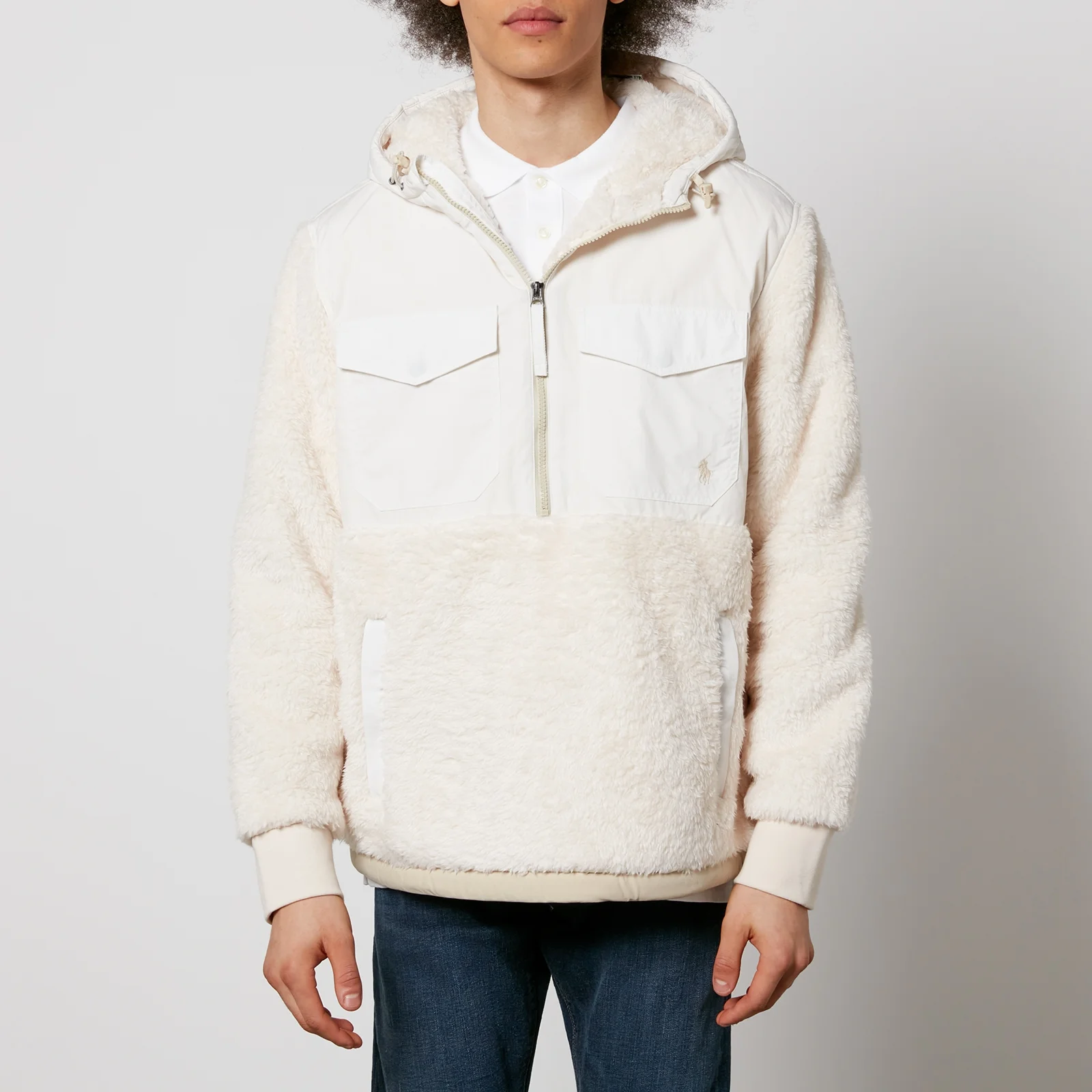 Polo Ralph Lauren Hooded Fleece Half-Zip Sweatshirt - S Image 1