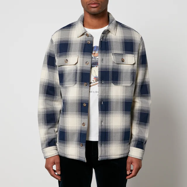 Polo Ralph Lauren Hi-Pile Checked Cotton-Jersey Shirt Jacket