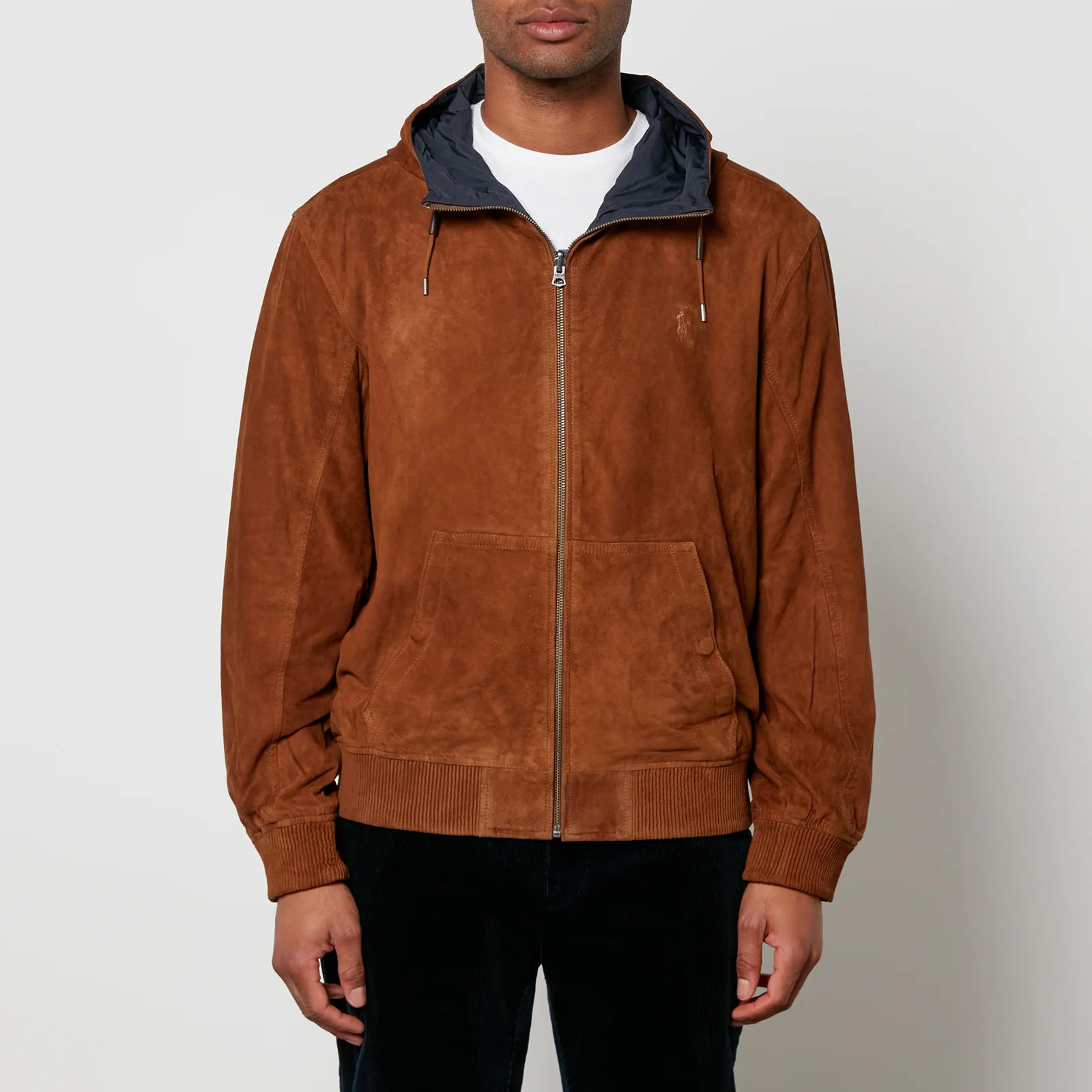 Polo Ralph Lauren Reversible Suede and Taffeta Bomber Jacket - S Image 1