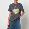 Ganni Heart Organic Cotton-Jersey T-Shirt - XXS - Image 1