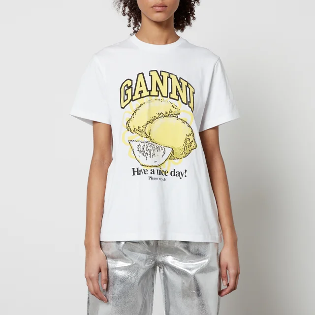 Ganni Lemon Organic Cotton T-Shirt