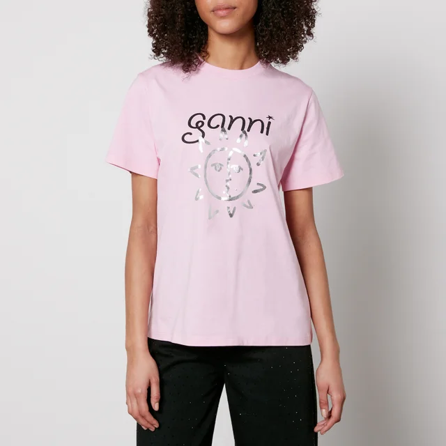 Ganni Sun Relaxed Organic Cotton T-Shirt