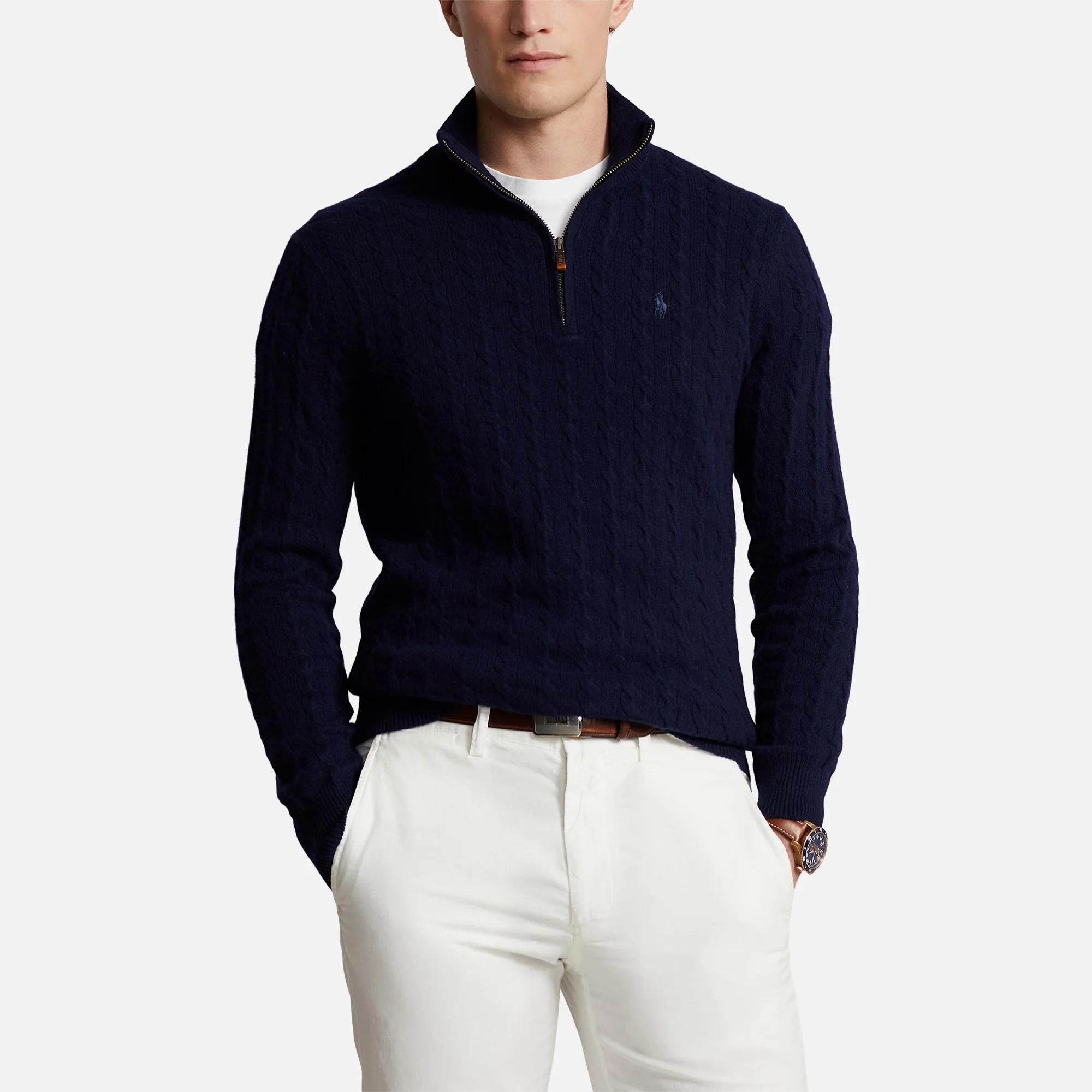 Polo Ralph Lauren Cable-Knit Wool and Cotton-Blend Jumper Image 1