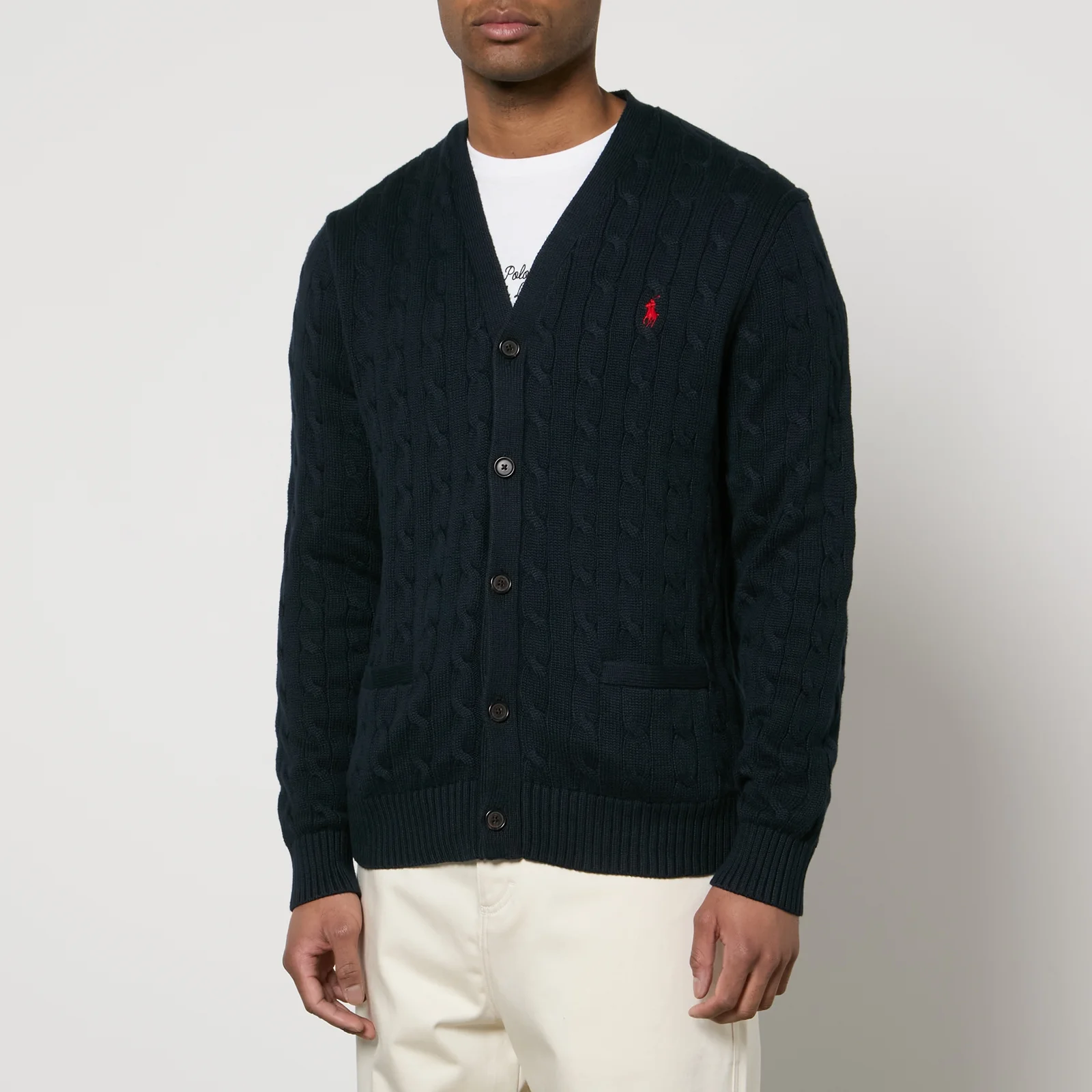 Polo Ralph Lauren Roving Cable-Knit Cotton Cardigan Image 1
