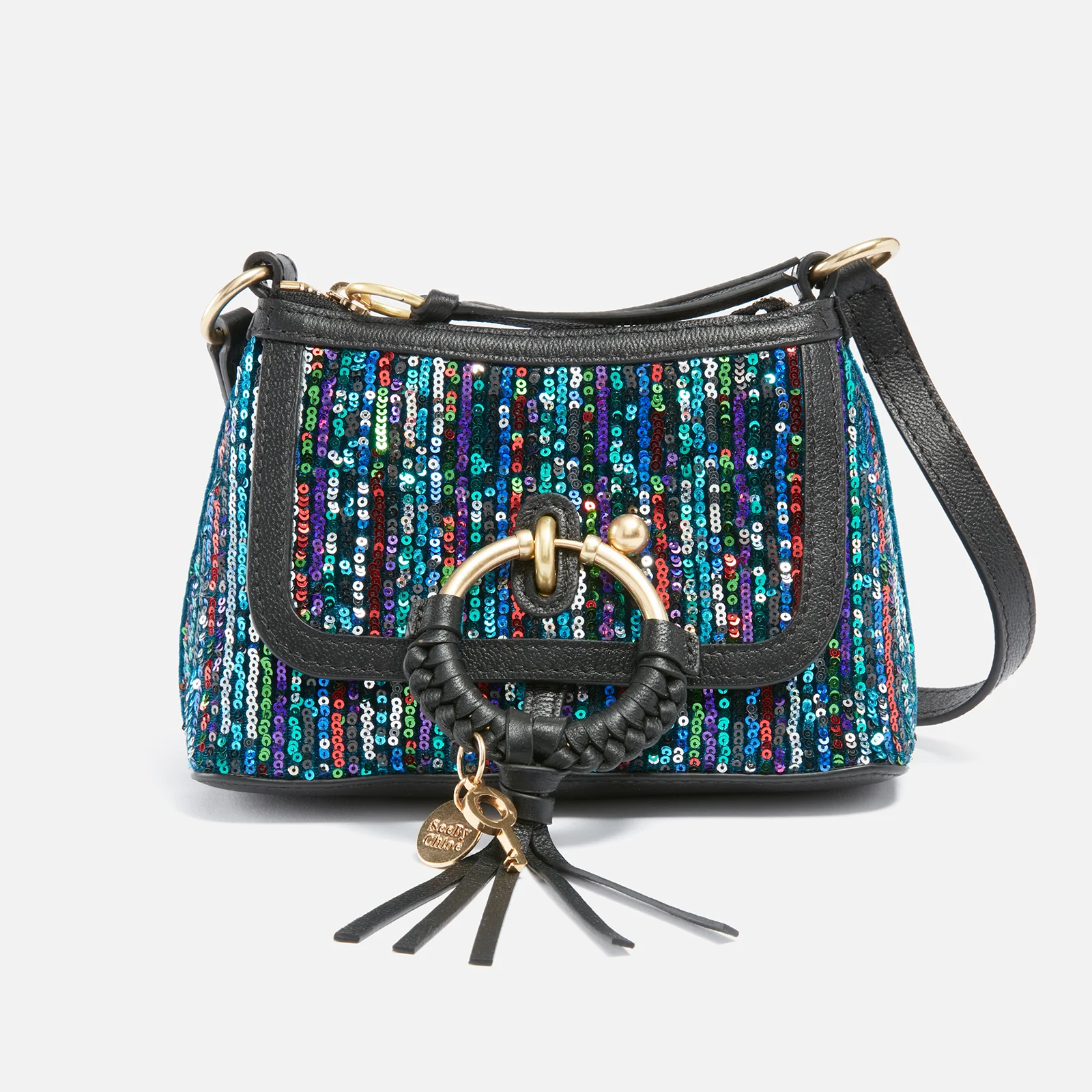 See By Chloé Joan Sequinned Leather Mini Crossbody Bag Image 1