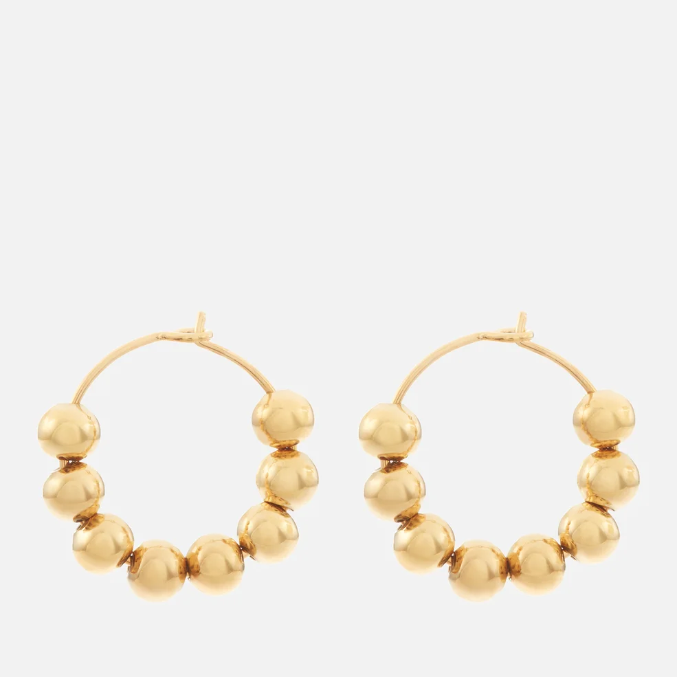 Anni Lu 24-Karat Gold-Plated Hoop Earrings Image 1