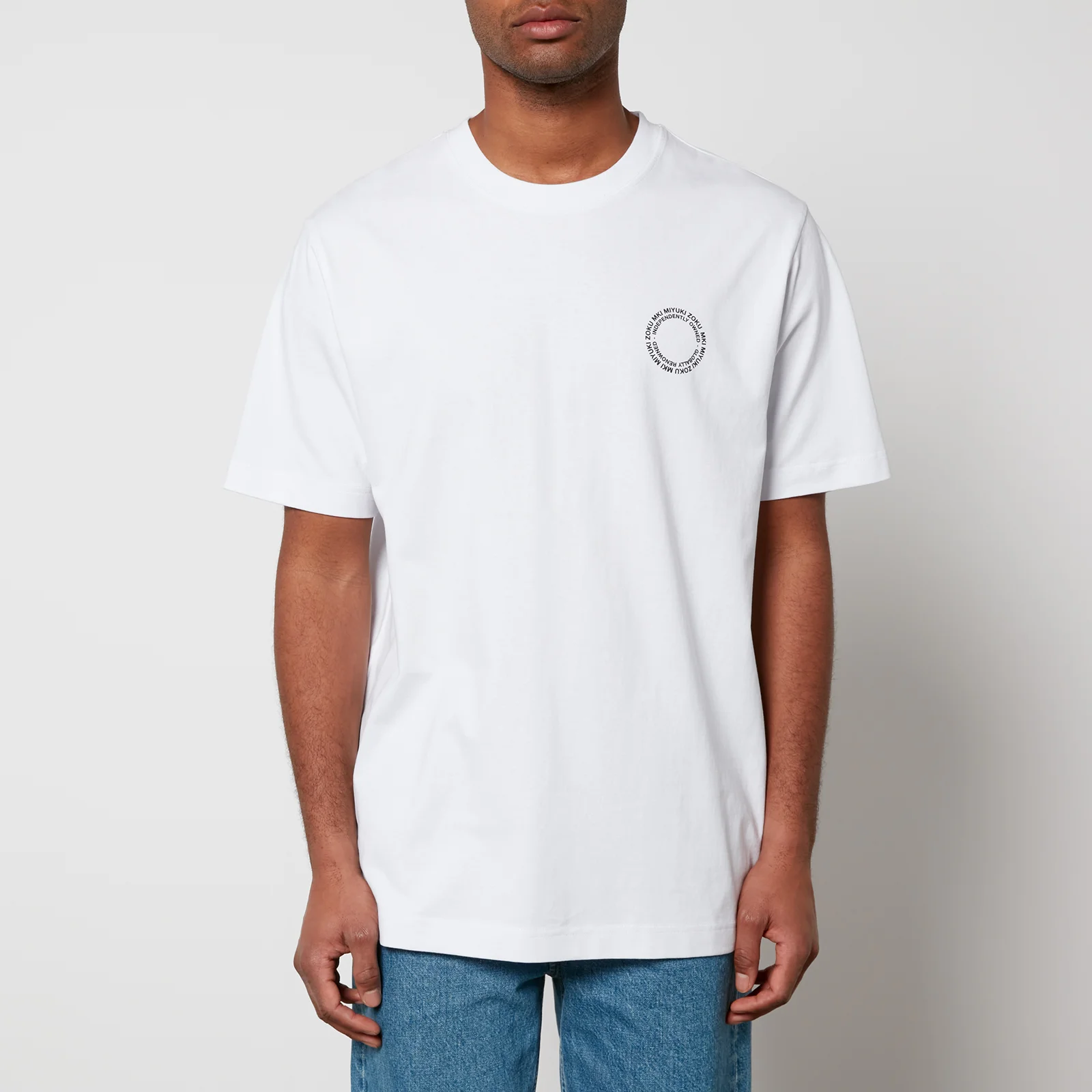 MKI MIYUKI ZOKU Circle Cotton T-Shirt Image 1
