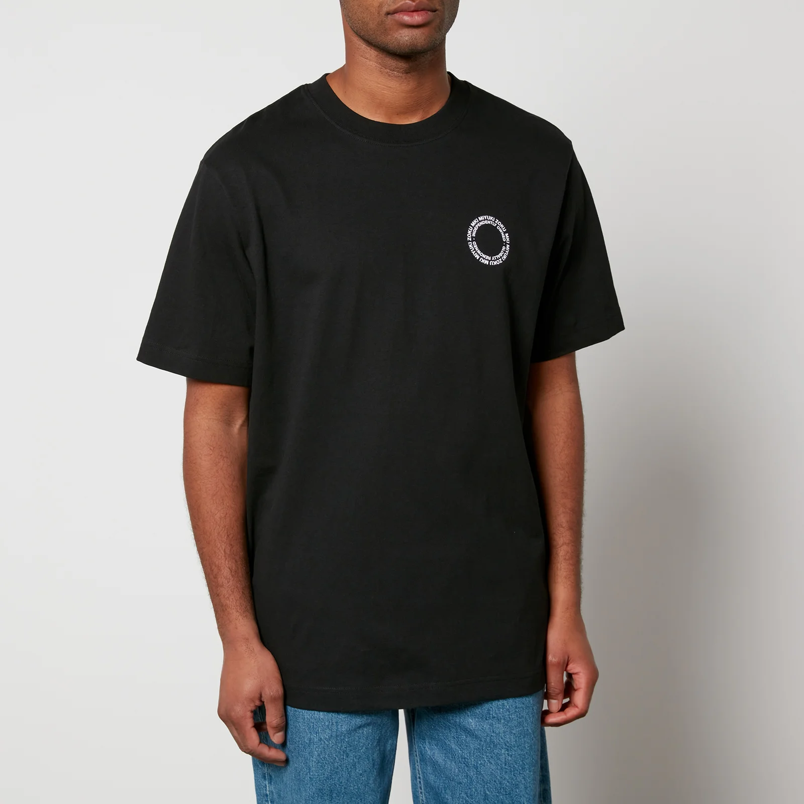 MKI MIYUKI ZOKU Circle Cotton T-Shirt Image 1