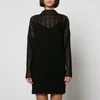 Anine Bing Clare Ribbed-Knit Mini Dress - XS - Image 1