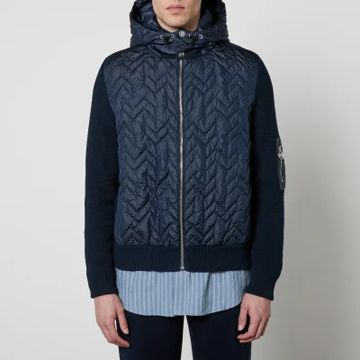 Missoni Cotton-Blend Shell and Jacquard-Knit Down Jacket - S