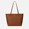 Lauren Ralph Lauren Karly Medium Leather Shopper Tote Bag - Image 1