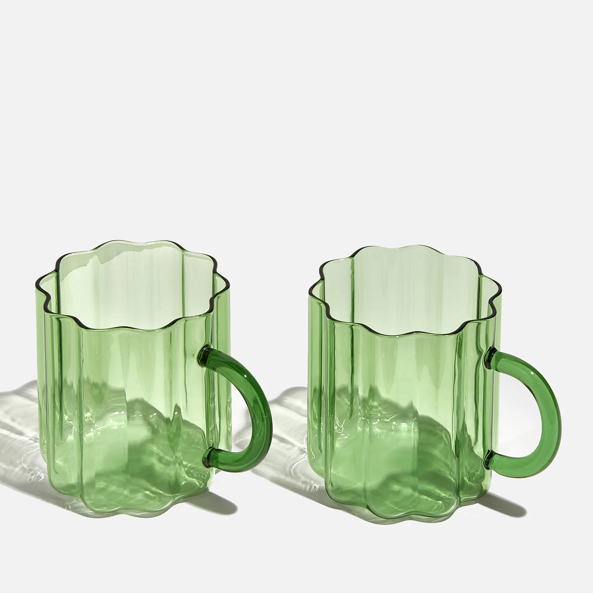 Fazeek Wave Mug - Set of 2 Green Image 1