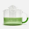 Fazeek Two Tone Teapot Clear + Green - Image 1