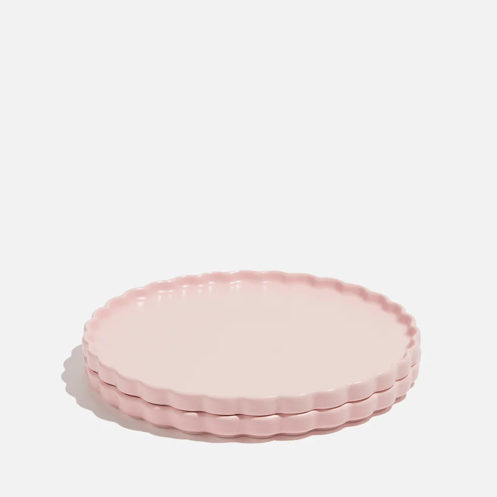 Fazeek Ceramic Side Plate - Set of 2 Pink Image 1