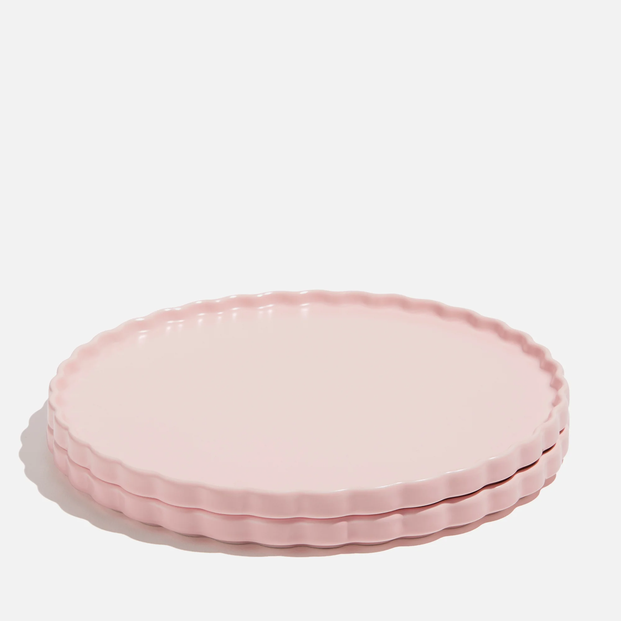 Fazeek Ceramic Dinner Plate - Set of 2 Pink Image 1