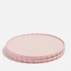 Fazeek Ceramic Dinner Plate - Set of 2 Pink - Image 1