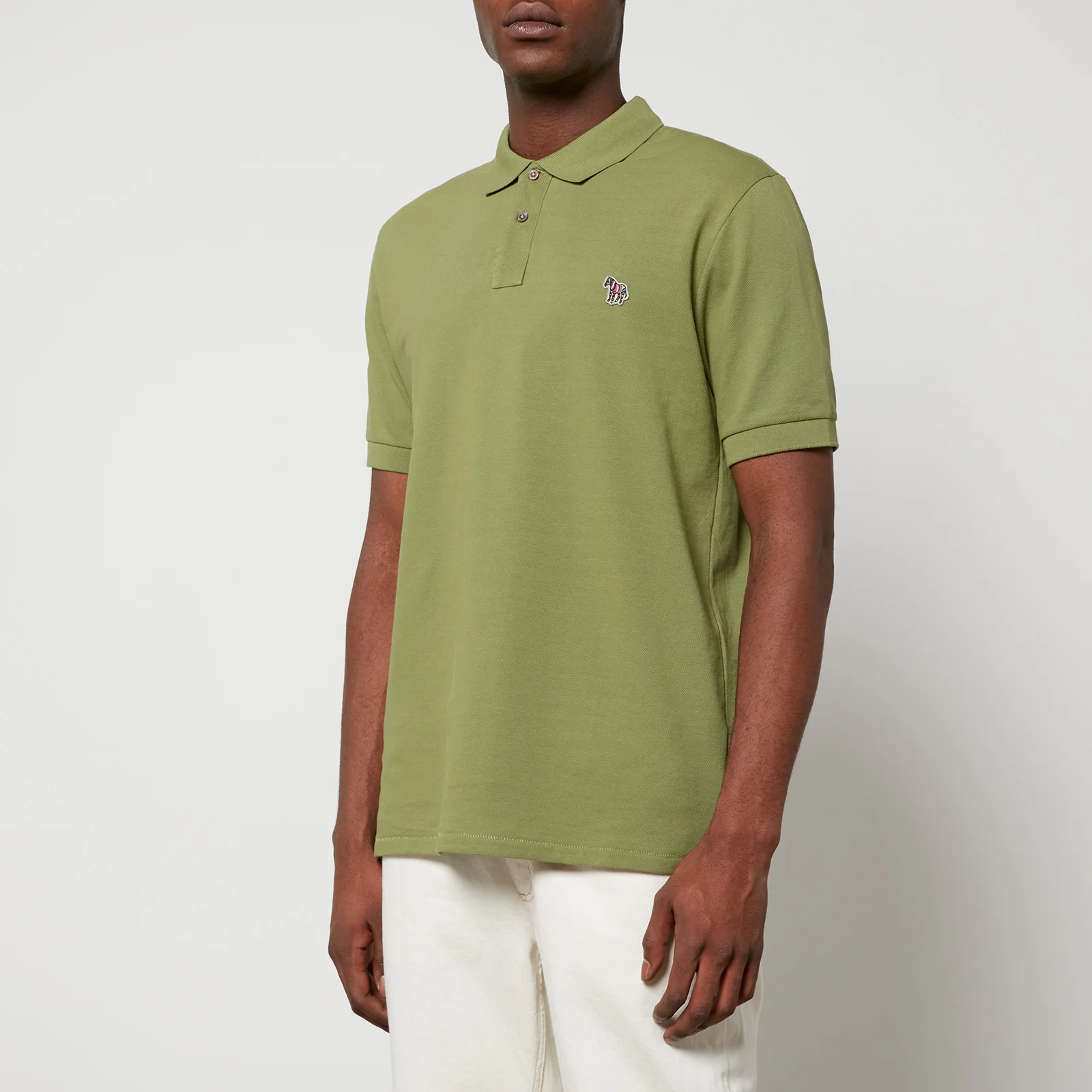 PS Paul Smith Zebra Organic Cotton-Piqué Polo Shirt Image 1