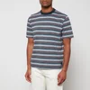 PS Paul Smith Stripe Printed Organic Cotton-Jersey T-Shirt - Image 1