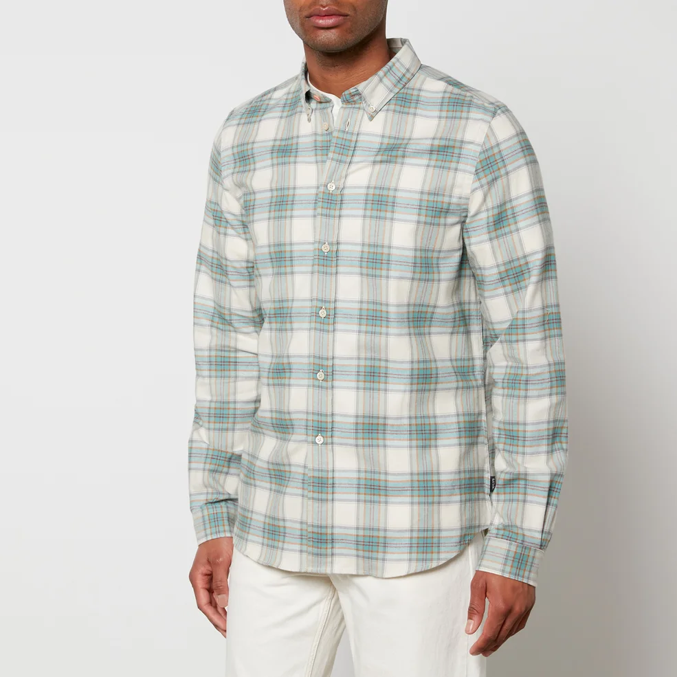 PS Paul Smith Checked Organic Cotton-Flannel Shirt Image 1