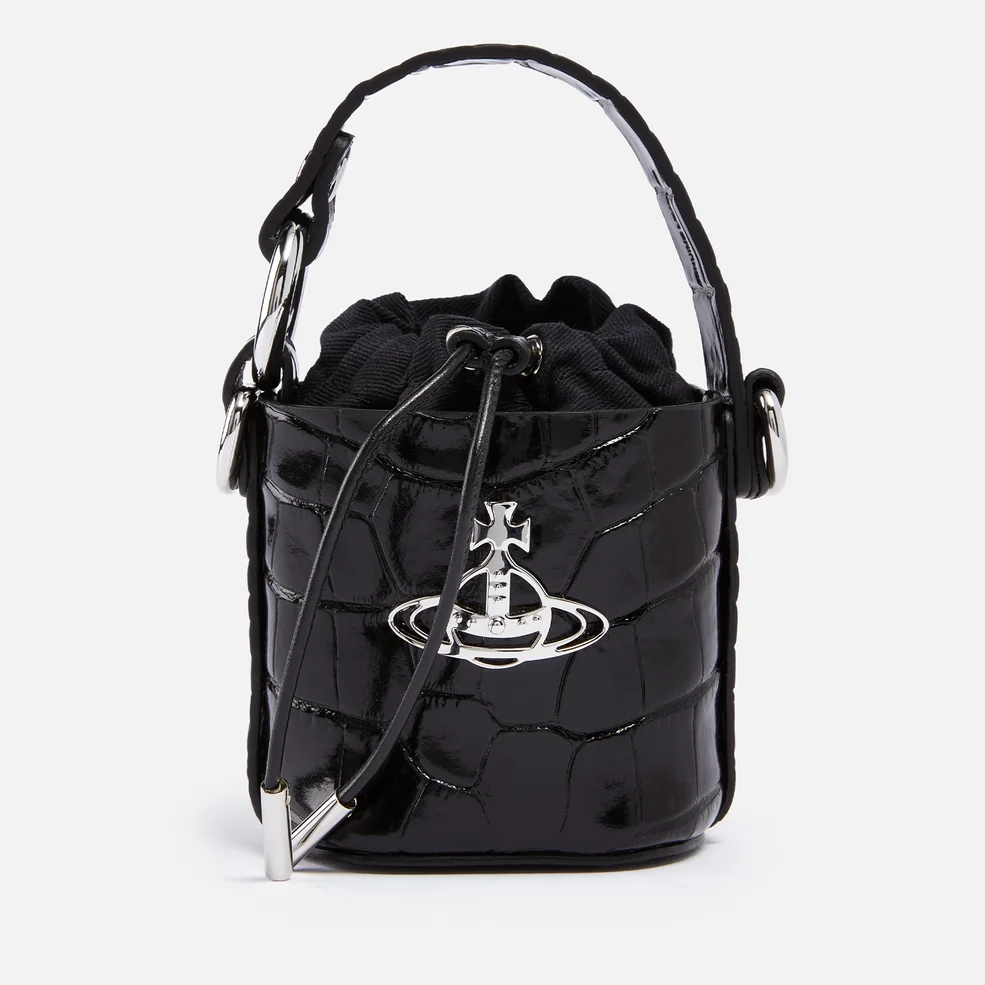 Vivienne Westwood Mini Daisy Croc-Effect Leather Bucket Bag Image 1