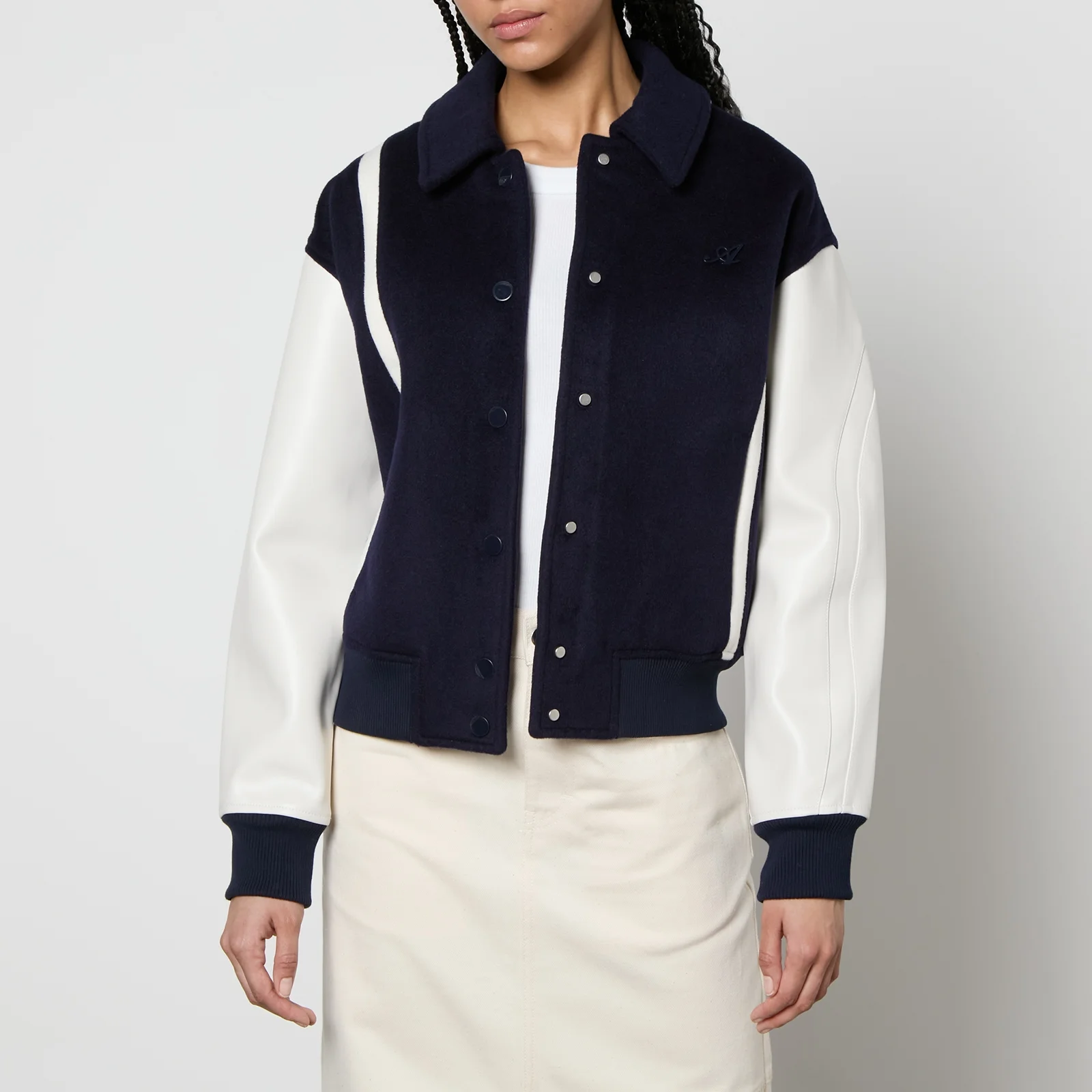 Axel Arigato Bay Wool and Shell Varsity Jacket - XS Image 1