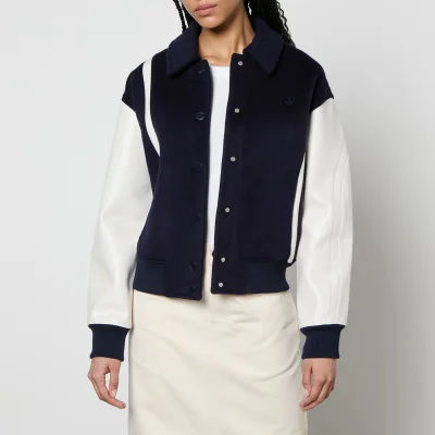 Axel Arigato Bay Wool and Shell Varsity Jacket - XS