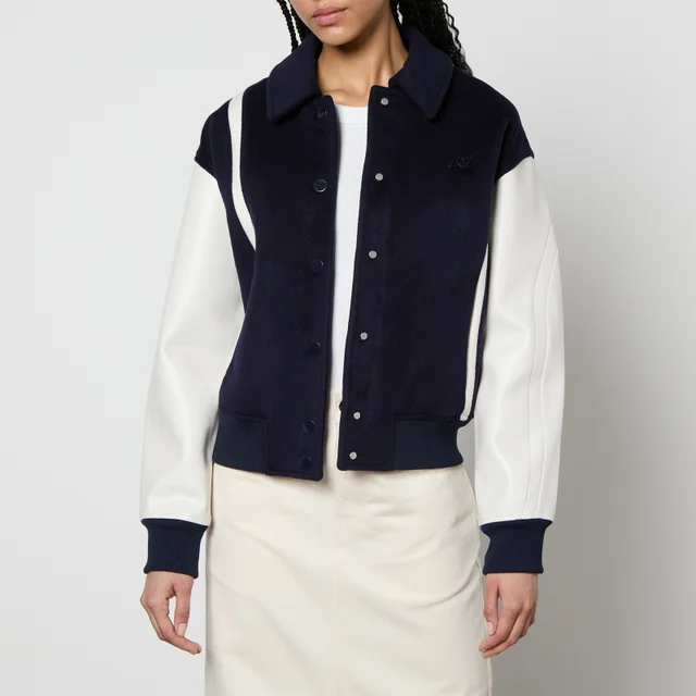 Axel Arigato Bay Wool and Shell Varsity Jacket