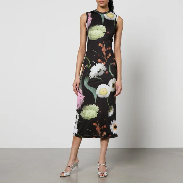 Stine Goya Danya Floral-Print Jersey Midi Dress