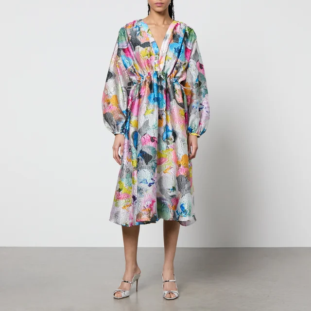 Stine Goya Veroma Floral-Print Jersey Midi Dress
