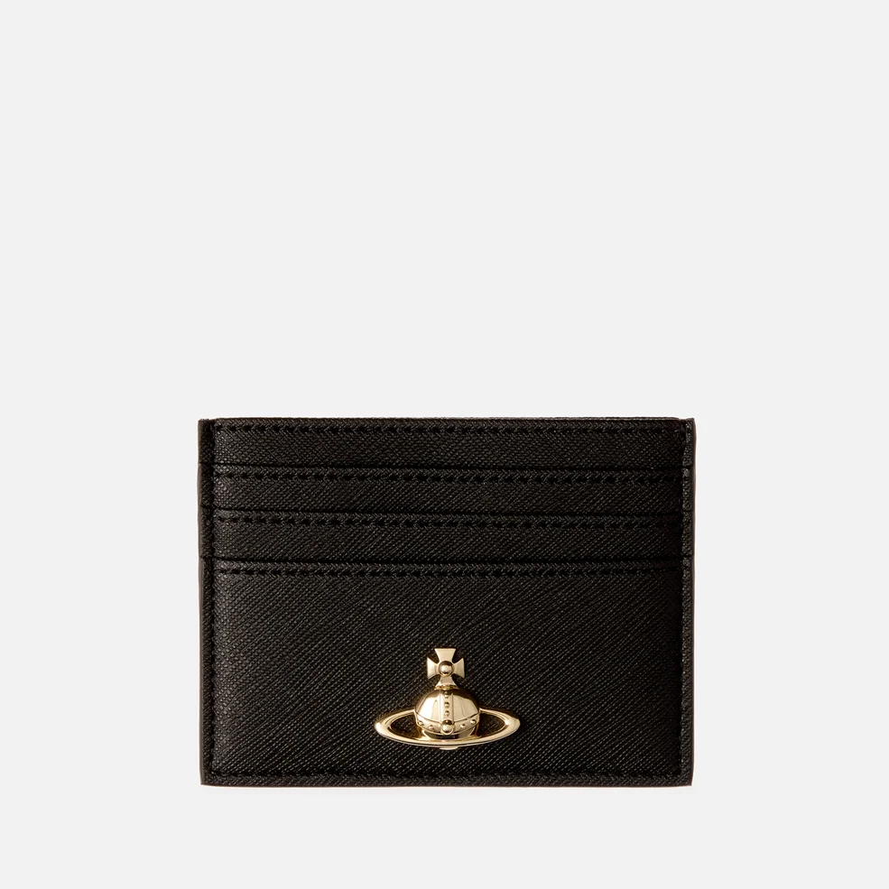 Vivienne Westwood Flat Cross-Grained Saffiano Leather Cardholder Image 1