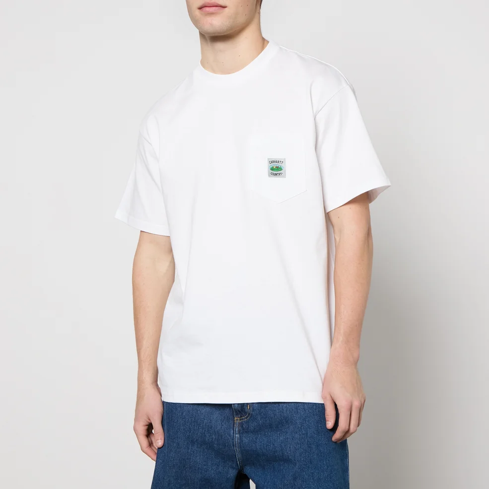 Carhartt WIP Field Pocket Cotton-Jersey T-Shirt - S Image 1