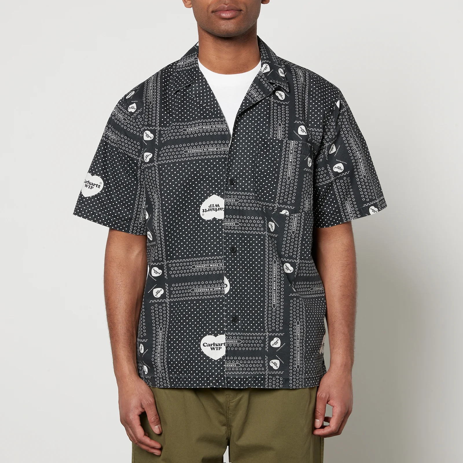 Carhartt WIP Heart Bandana Cotton-Poplin Shirt Image 1
