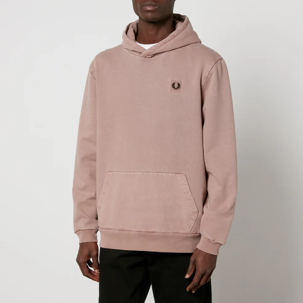 Fred Perry Logo Cotton-Jersey Hoodie Image 1