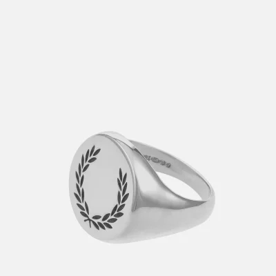 Fred Perry Laurel Wreath Silver-Tone Ring - M
