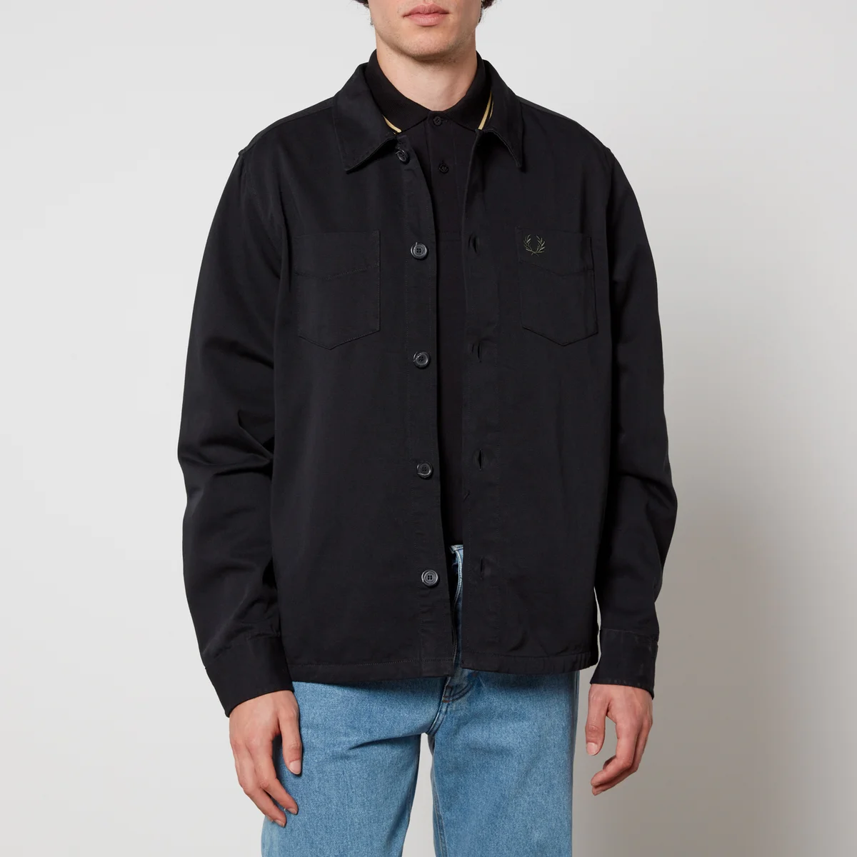 Fred Perry Cotton-Twill Overshirt Image 1