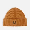 Fred Perry Logo-Appliquéd Ribbed-Knit Cotton Beanie - Image 1