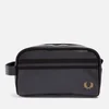 Fred Perry Faux Leather and Canvas Wash Bag - Image 1