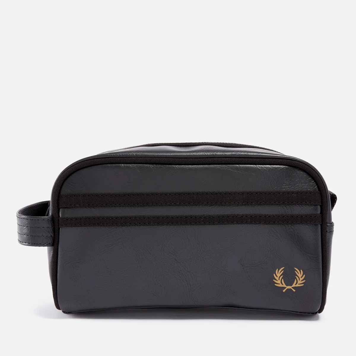 Fred Perry Faux Leather and Canvas Wash Bag Image 1