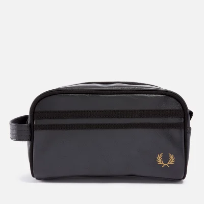 Fred Perry Faux Leather and Canvas Wash Bag