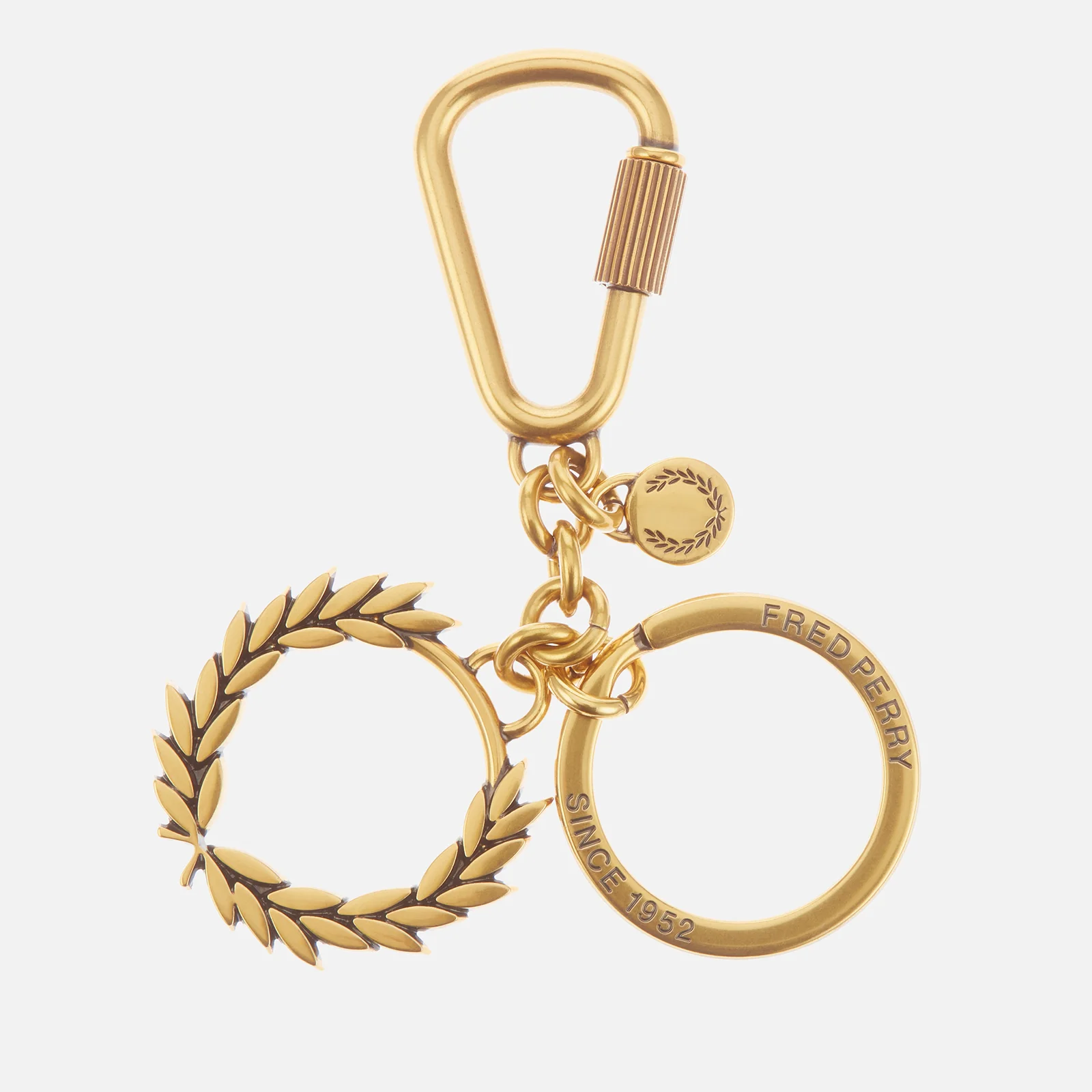 Fred Perry Laurel Wreath Gold-Tone Keyring Image 1