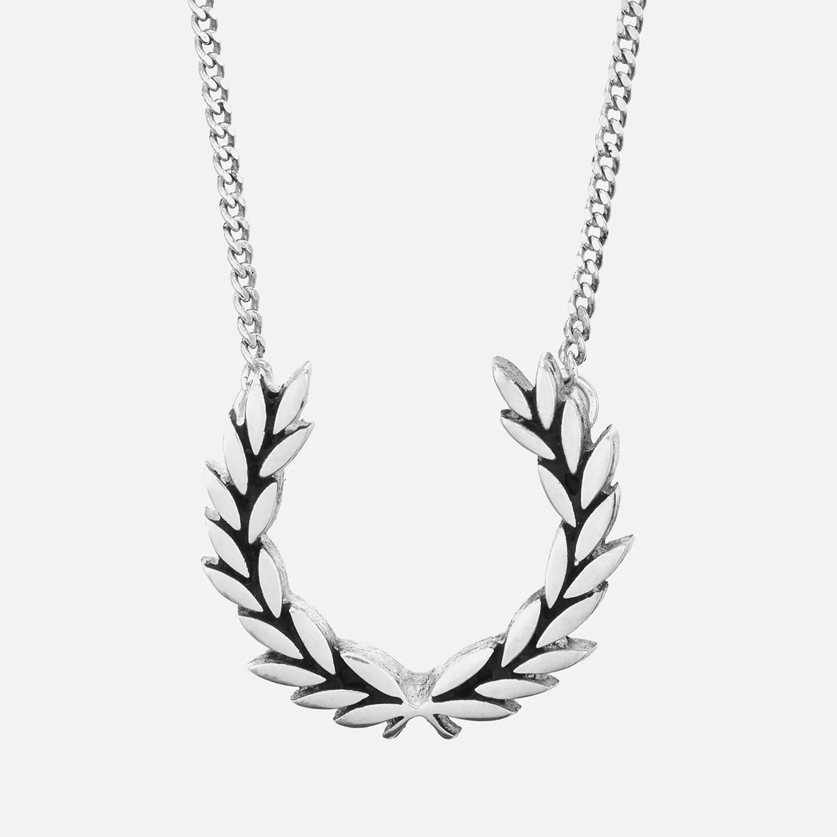 Fred Perry Laurel Wreath Silver-Tone Necklace Image 1