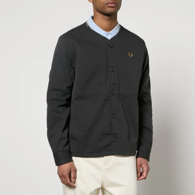 Fred Perry Collarless Cotton-Twill Overshirt