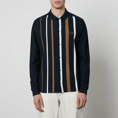Fred Perry Striped Cotton Shirt - L