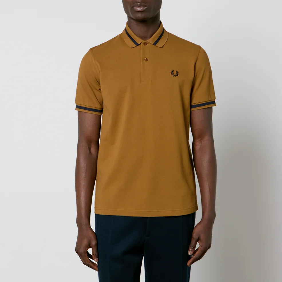 Fred Perry Made In England Single Tipped Cotton-Piqué Polo Shirt - 38"/S Image 1