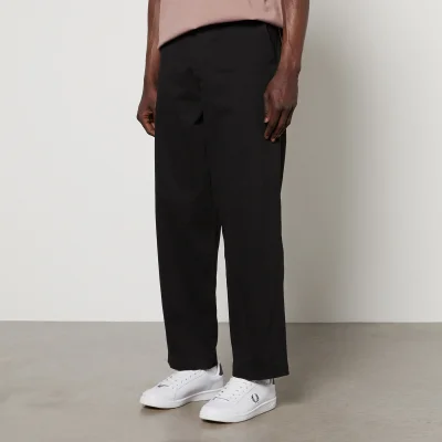 Fred Perry Brushed Cotton-Twill Straight-Leg Trousers - W32/L32